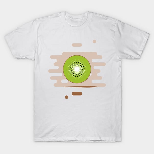 Kiwi fruit in a splash of juice T-Shirt by acidmit